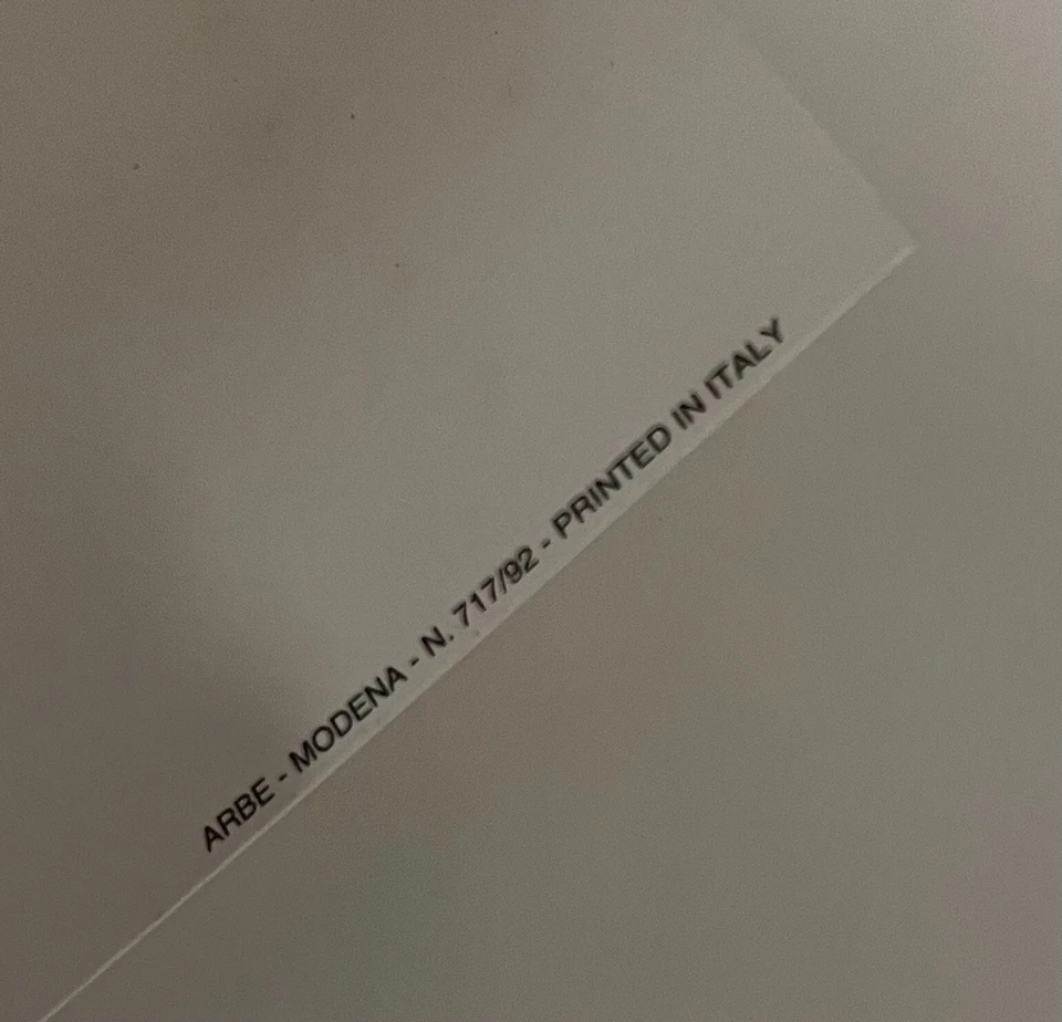 FERRARI 512 TR by Andrew Kitson 1992 - Rare Numbered Poster Reproduction - Image 3 of 4