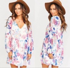 Show Me Your Mumu Sienna Swing Tunic Dress in Rosalita Floral Print Size M EUC