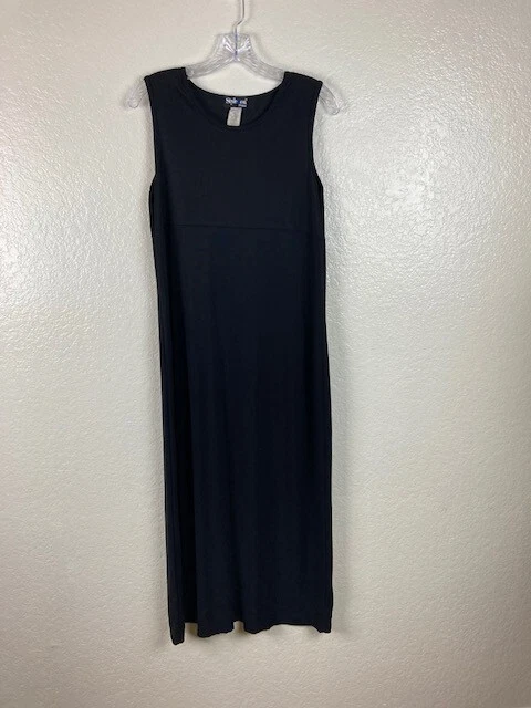 Style & Co Women's Black Sleeveless Pullover Maxi Dress Sz PM - Image 3 of 4