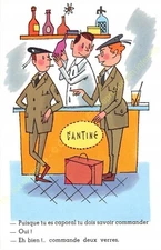 Cpa Military Humor Illustrator Edit Walnut N4