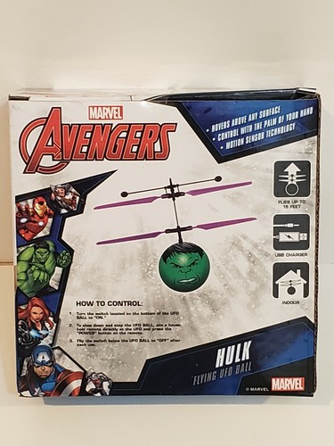 Marvel Avengers Marvel Hulk Flying UFO Ball Helicopter New 33195 Ages 6+ - Picture 2 of 3
