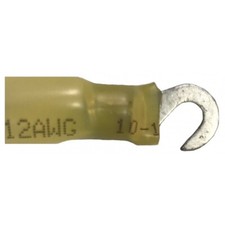 Heat Shrink Crimp Hook Terminal 12-10 Gauge 6 Stud Wire Connector - 10 Pack