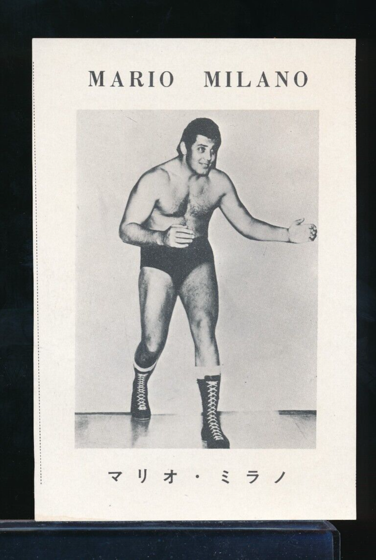 1969-72 Gong Magazine Wrestling card Mario Milano & Gene Anderson