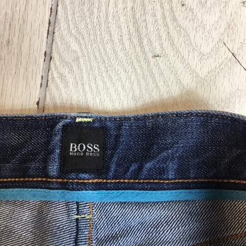 Hugo Boss Mens Jeans Regular Fit Straight Stretch Blue Wash 38/30 - Picture 6 of 11