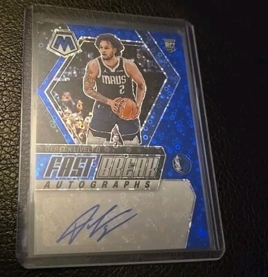 2023-24 Panini Mosaic Dereck Lively II RC Rookie Auto Fast Break /25