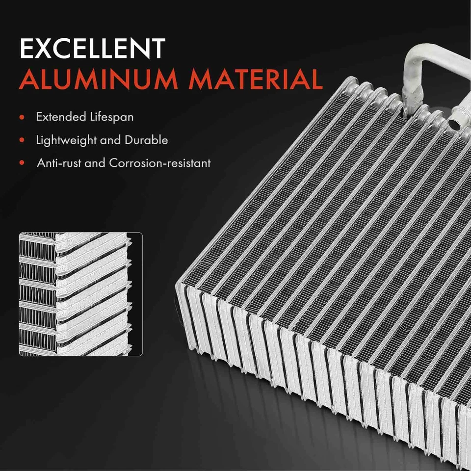 Núcleo evaporador de aire acondicionado de aluminio con placa de prensado para aleta de placa Saab 9-5 1999-2009 Foto 3 de 4