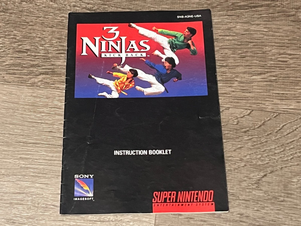 3 Ninjas Kick Back Super Nintendo Snes Complete CIB 3 Ninjas Kick Back Super Nintendo Snes Complete CIB
