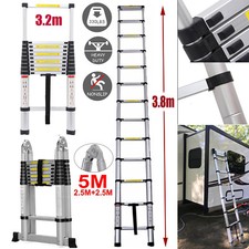 Teleskopleiter Mehrzweckleiter Stehleiter Ausziehleiter Aluleiter Ein-Klic EN131
