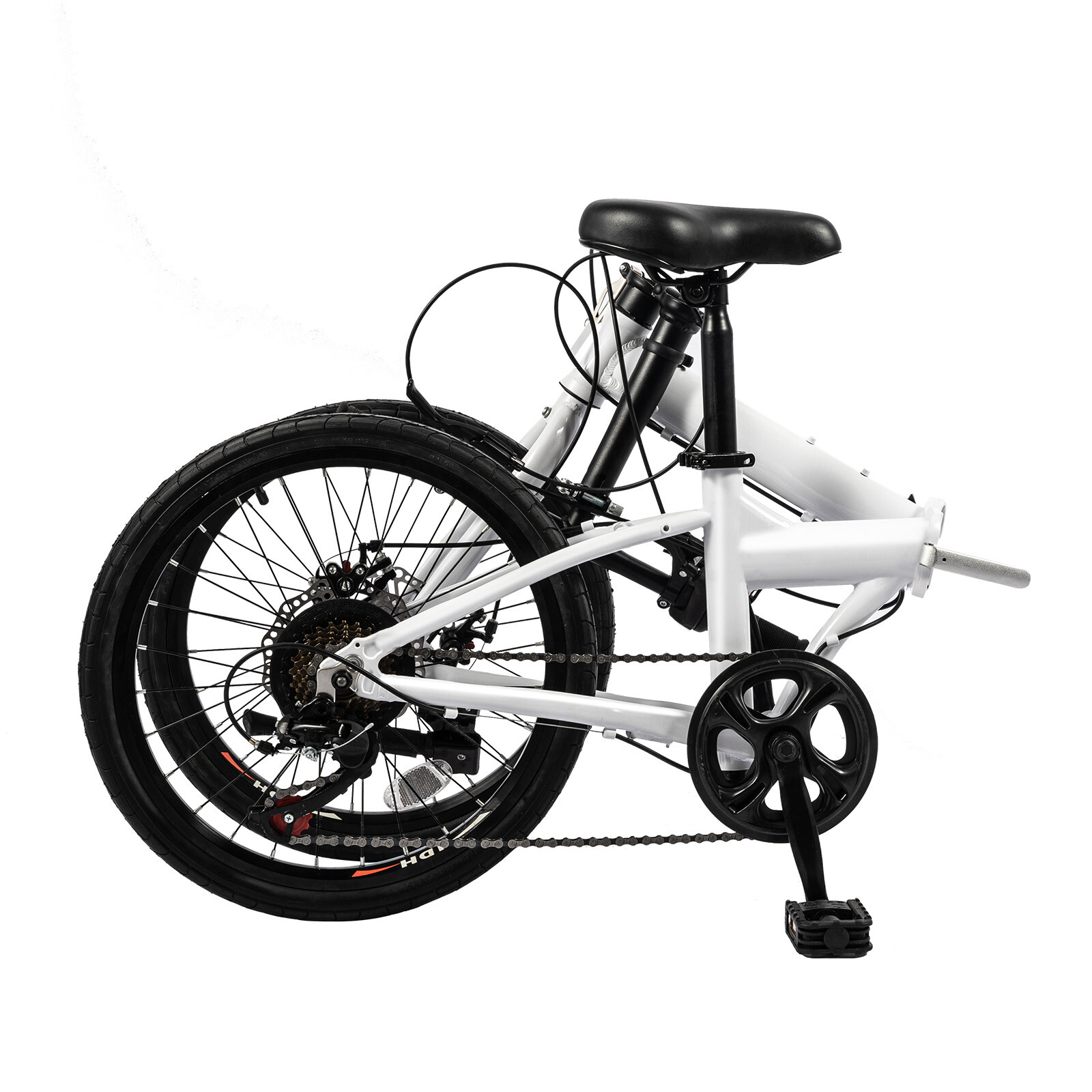 20" Folding Bike with 7 Speed Gears and Disc Brakes for Easy Commuting SALE