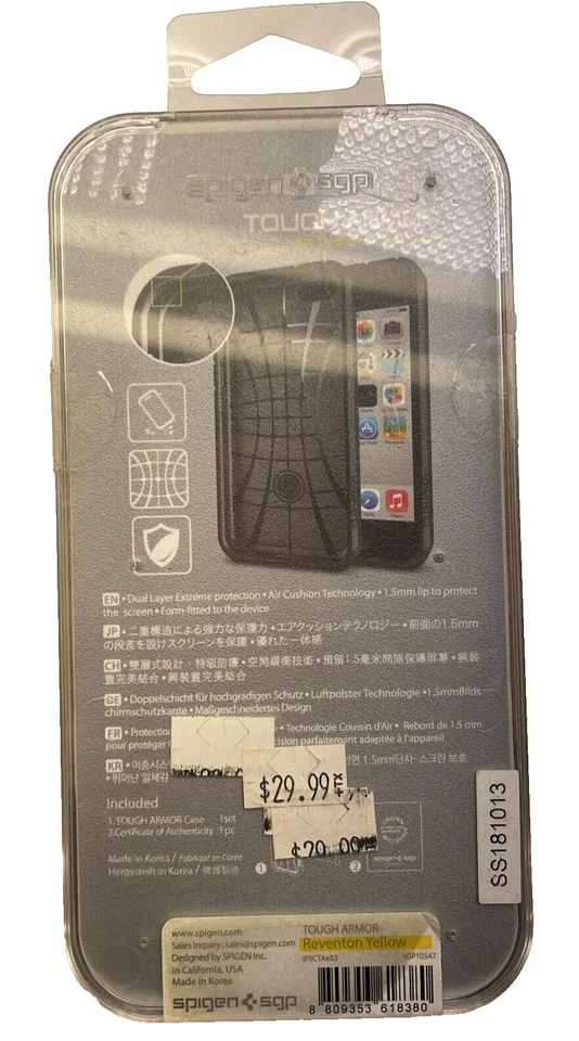 Spigen Tough Armor Case for iPhone 5C - Reventon Yellow - Image 2 of 4