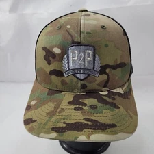 The Classics Yupoong Camo P2P Embroidered Camo Men's Trucker Cap Hat Multicolor