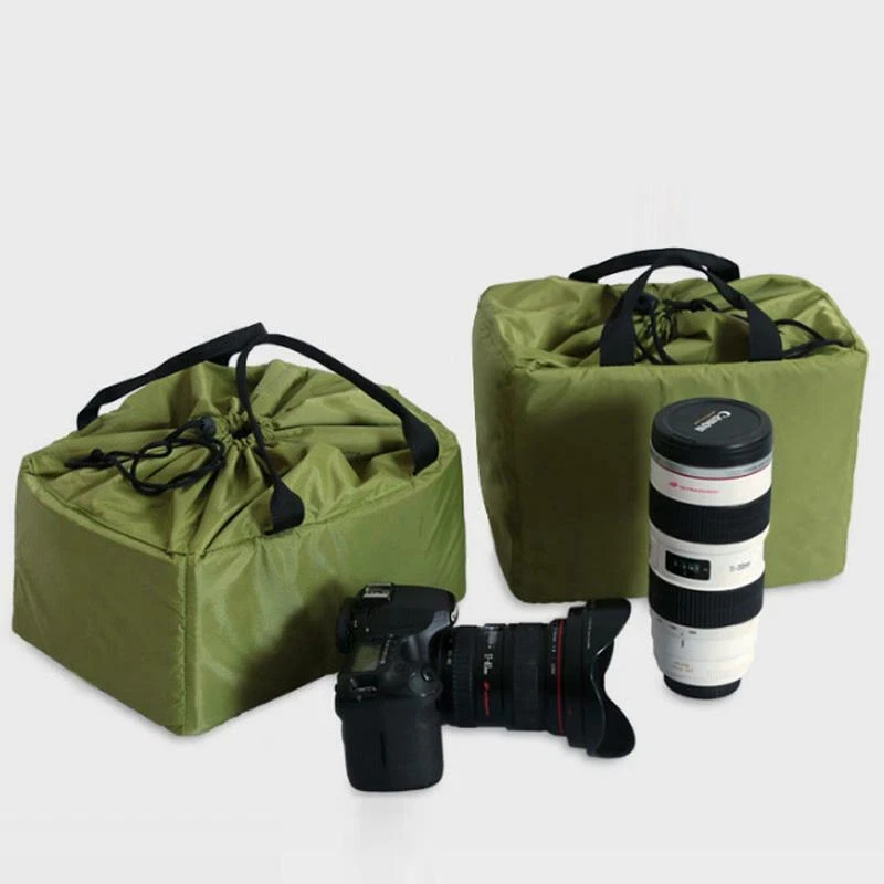 Nylon Waterproof DSLR SLR Camera Lens Partition Padded Storage Bag Handbag Case - Image 2 of 4