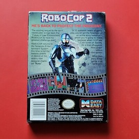 Nintendo NES RoboCop 2 Robo Game Box Manual Authentic Tested Action Platformer