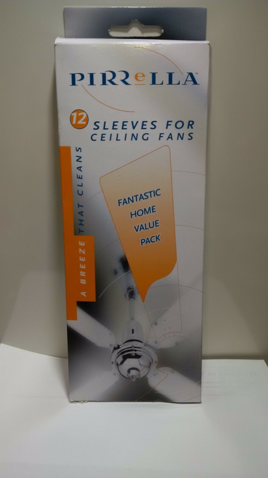 Ceiling Fan Sleeves / Socks Pirrella Fan Blade Covers WHITE 12 Pk No