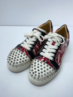靴 Christian Louboutin/37 2/1 Christian Louboutin Red Low Top Sneakers Size 37 | eBay