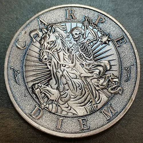 Коллекционные монеты Memento Mori Медаль Carpe Diem Стоицизм Сувенирные монеты - Изображение 3 из 6