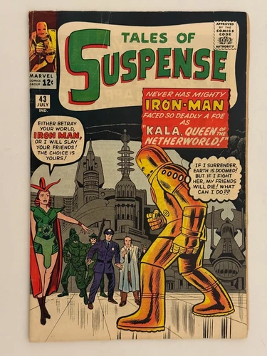 Tales of Suspense #43 - GORGEOUS - Iron Man / 1st App Kala - Marvel Comics 1963