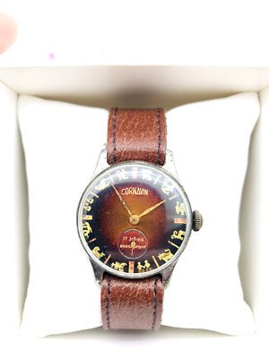     Seltenes Sternzeichen Pobeda Cornavin 1956 Armbanduhr Victory Soviet Se...