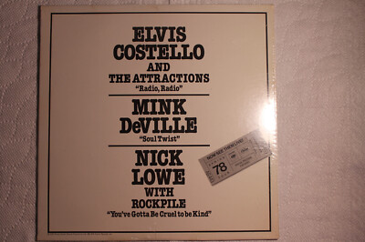 Now See Them Live! Special Pressing For Radio SEALD 12'' Elvis Costello Nick Lowe