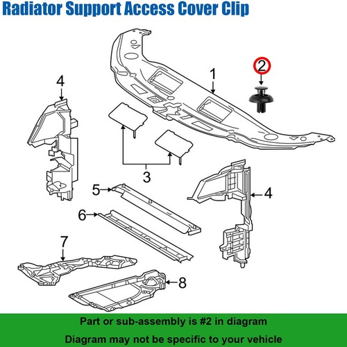 FOR LEXUS FACTORY ENGINE COVER CLIPS (BAG OF 10) LS460 LS460L RX350