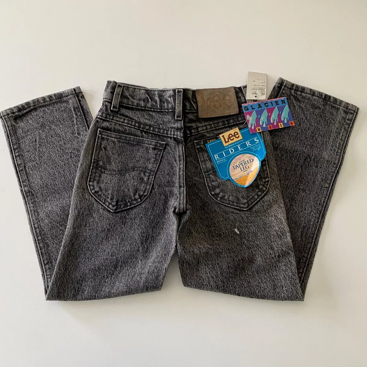 Vintage 80s / 90s Lee Riders Deadstock Glacier Black Wash Denim