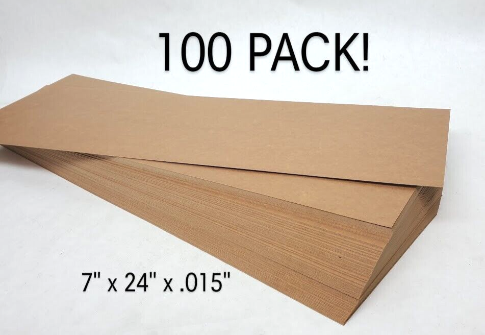 100 Pieces! 7" x 24" Stencil Oil Board Flat, .015" Thick, Diagraph MSP