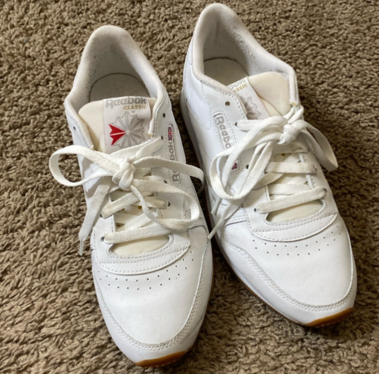 Size 10 - Reebok Classic Women’s Sneakers, White