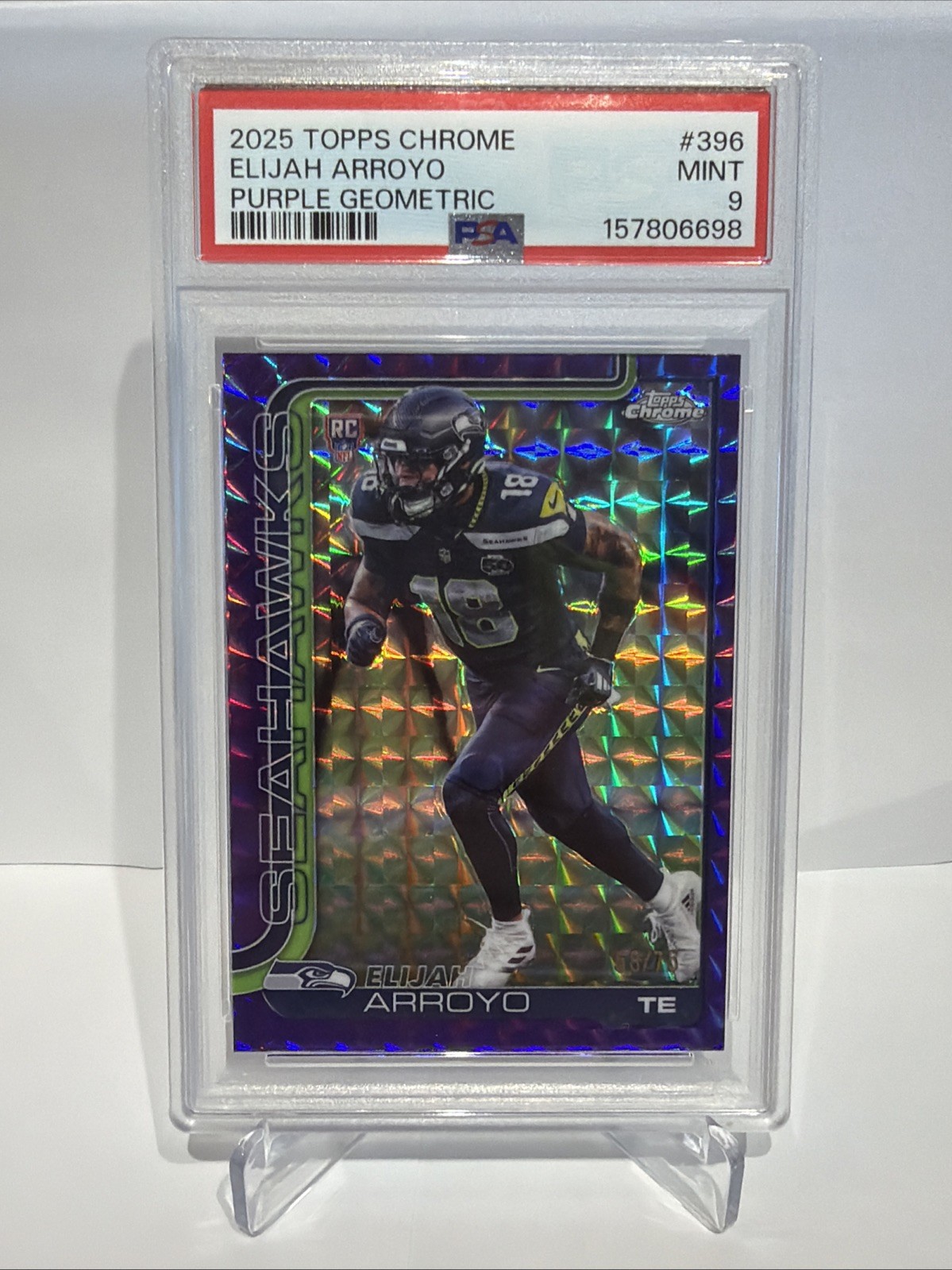 Elijah Arroyo Topps Chrome #396 Purple Refractor