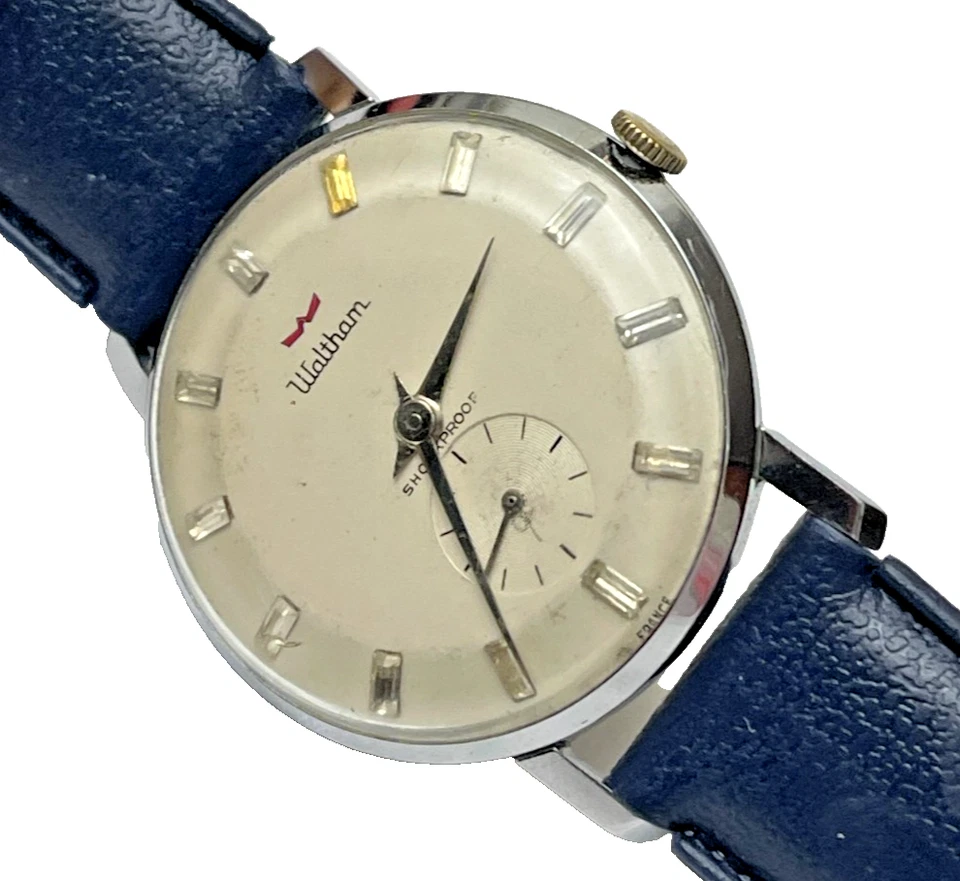 Vintage 1960s Waltham Wind Up Men's Watch - Image 3 of 4