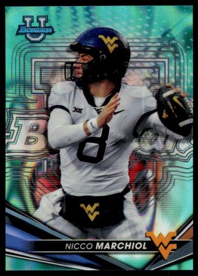 2022-23 Bowman's Best University Nicco Marchiol 6 Aqua Lava Refractor /199