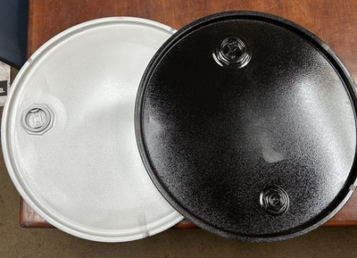 #ad Steel Drum Cut Lid for 55 Gallon Barrel – Reconditioned – No Gasket – Cover Only $15.00