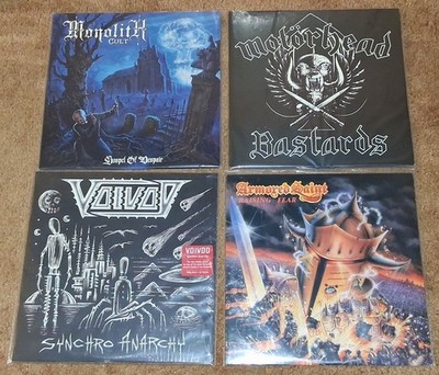 Rock/ Heavy Metal Vinyl LP Lot - Motorhead, Voivod, Armored Saint - 4 Albums