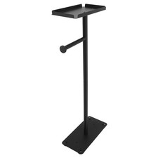 Standing Toilet Paper Holder Stand Black Tissue Roll Holder Potted Plants