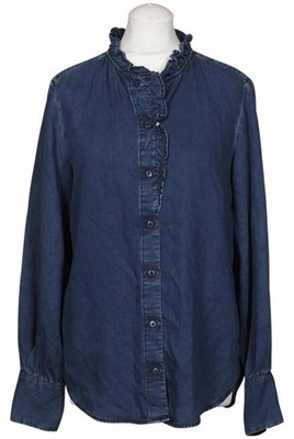Marc O Polo Bluse Damen Oberteil Hemd Hemdbluse Gr. 38 Blau #lxmbpws