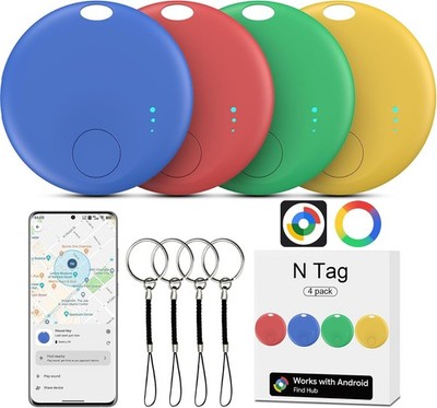 Air Tracker Android, 4 Pack Smart Tracker Tag Schlüsselfinder Key Finder