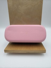 NEW KATE SPADE PINK GREEN LARGE AUTHENTIC SUNGLASSES EYEGLASSES CASE W/CLOTH