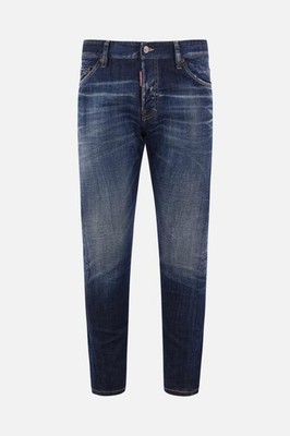 DSQUARED2 Slim Twist Blue Distressed Denim Jeans New & Authentic