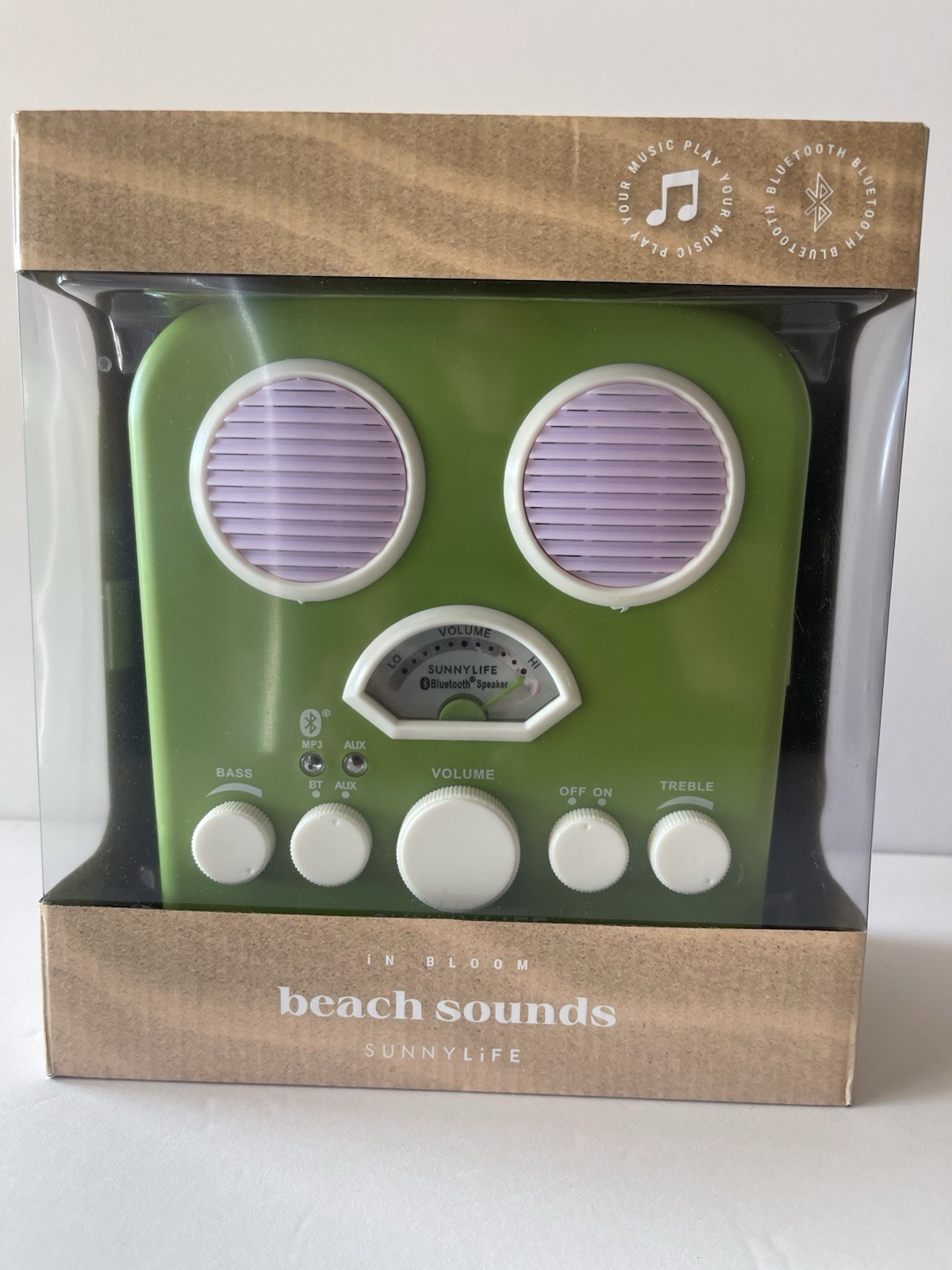 NEW_Sunnylife Beach Sounds Portable Speaker Radio Sand and Water Resistant