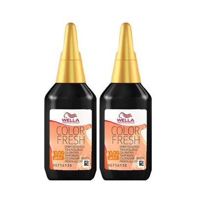 2 x Wella Color Fresh Hair Toner 75ml - 10/39 Lightest Blonde/Gold Cendre