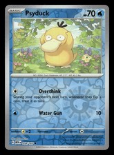 Psyduck 054/165 Holo inverso comune scarlatto e viola 151 quasi nuovo