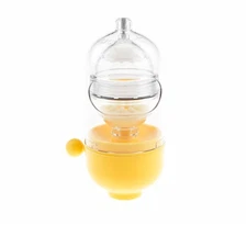 Eggxer Yolk Egg Scrambler Spinner Kitchen Mixer Kit for fun and food in Yellow