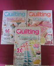 LOVE PATCHWORK & QUILTING X3 MAGAZINES - ISSUES #72 / #73 / #74