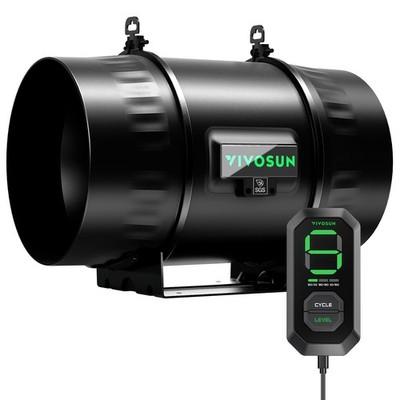 VIVOSUN AeroZesh T8 200mm Inline Rohrventilator EC Motor 1414m³/h Growbox Lüfter