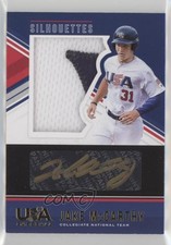 2018 USA Baseball Stars & Stripes Black Gold Prime 4/10 Jake McCarthy Auto 00k7