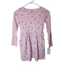 Cat  Jack Girl's Medium/8 Hearts Skater Dress with Pockets