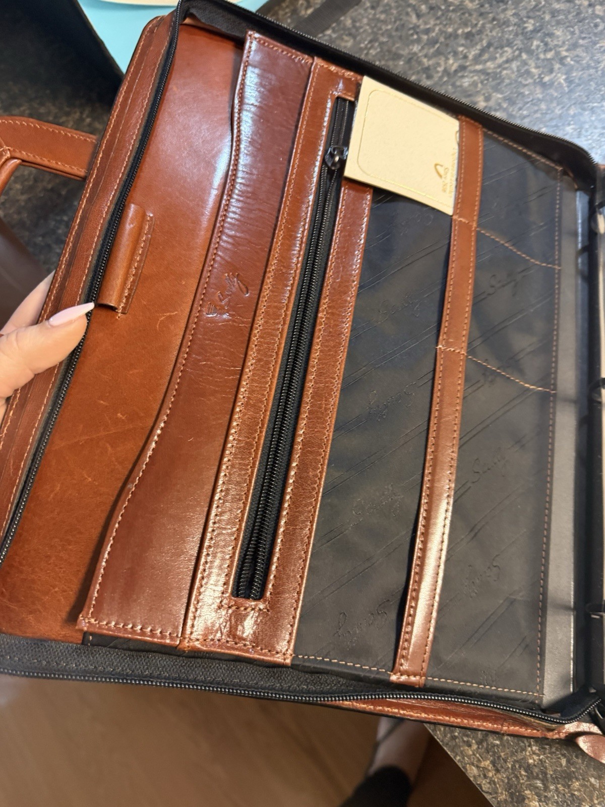 Scully leather handled notebook - Scully Italian … - image 5