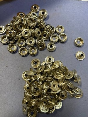 PRYM Pull The Dot Snap Fastener Base Stud Cup Only Nickel Plated Vintage 300