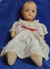 Horsman 23" Composition  Cloth Doll   1940s   Sleep Eyes   Vintage Display Doll
