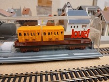 Wagon Plat 2 Containers BAILLY ref 652000 Jouef