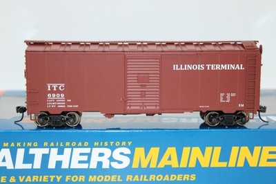 Walthers HO Scale ITC Illinois Terminal 40' AAR 1944 Box Car #6909 NOS